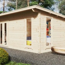 Kleines Ferienhaus-Holzhaus “Mia 2” 5x3m Kleines Ferienhaus-Holzhaus “Mia 2” 5x3m
