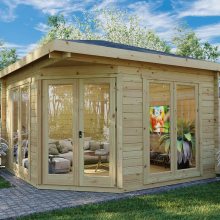 5-Eck-Gartenhaus “Fargo B” 4x4m 5-Eck-Gartenhaus “Fargo B” 4x4m