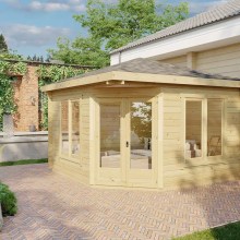 Eck-Gartenhaus “Fargo C” 4x4m Eck-Gartenhaus “Fargo C” 4x4m