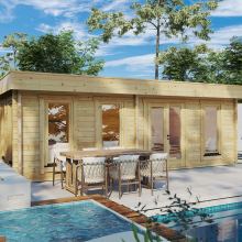 Großes Gartenhaus „Hansa E” 7x4m Großes Gartenhaus „Hansa E” 7x4m