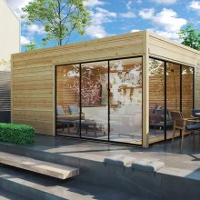 Modernes Gartenhaus “Grace ALU” 5x4m Modernes Gartenhaus “Grace ALU” 5x4m