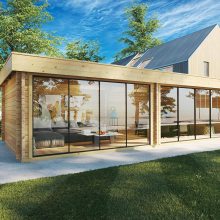 Großes modernes Gartenhaus “Rebeka” 8x4m Großes modernes Gartenhaus “Rebeka” 8x4m