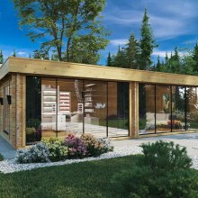 Großes modernes Gartenhaus “Rebeka Plus” 8x4m Großes modernes Gartenhaus “Rebeka Plus” 8x4m