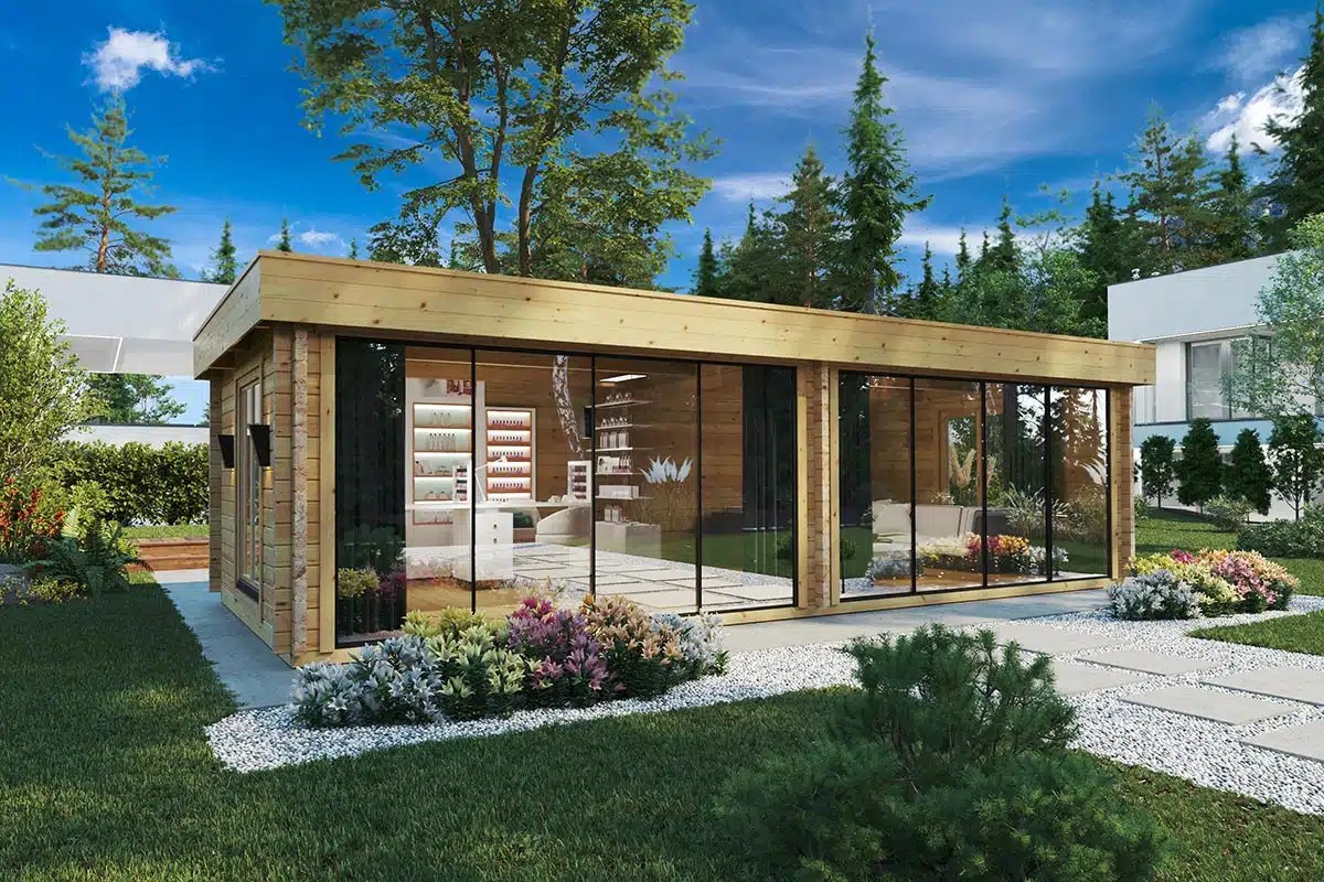 Großes modernes Gartenhaus “Rebeka Plus” 8x4m Großes modernes Gartenhaus “Rebeka Plus” 8x4m