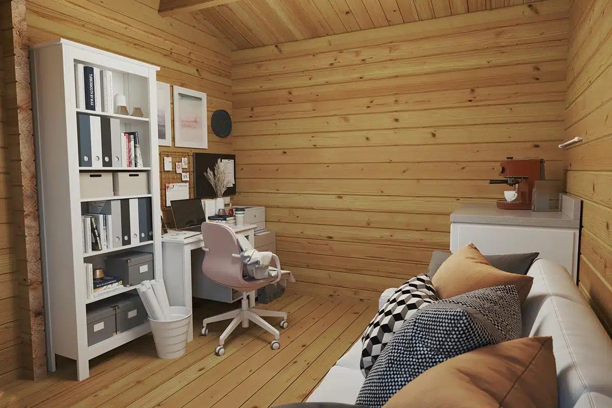 2-Räumen Holzhaus mit Toilette “Granada” 7x4m – Bild 2