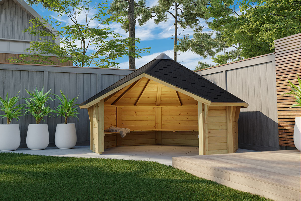 Gartenpavillon Kota “Naya” 4x3m Gartenpavillon Kota “Naya” 4x3m