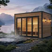 Moderne Gartensauna „Aurland” Moderne Gartensauna „Aurland”