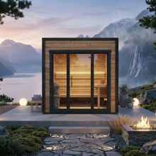 Kleine moderne Gartensauna „Sogne” Kleine moderne Gartensauna „Sogne”