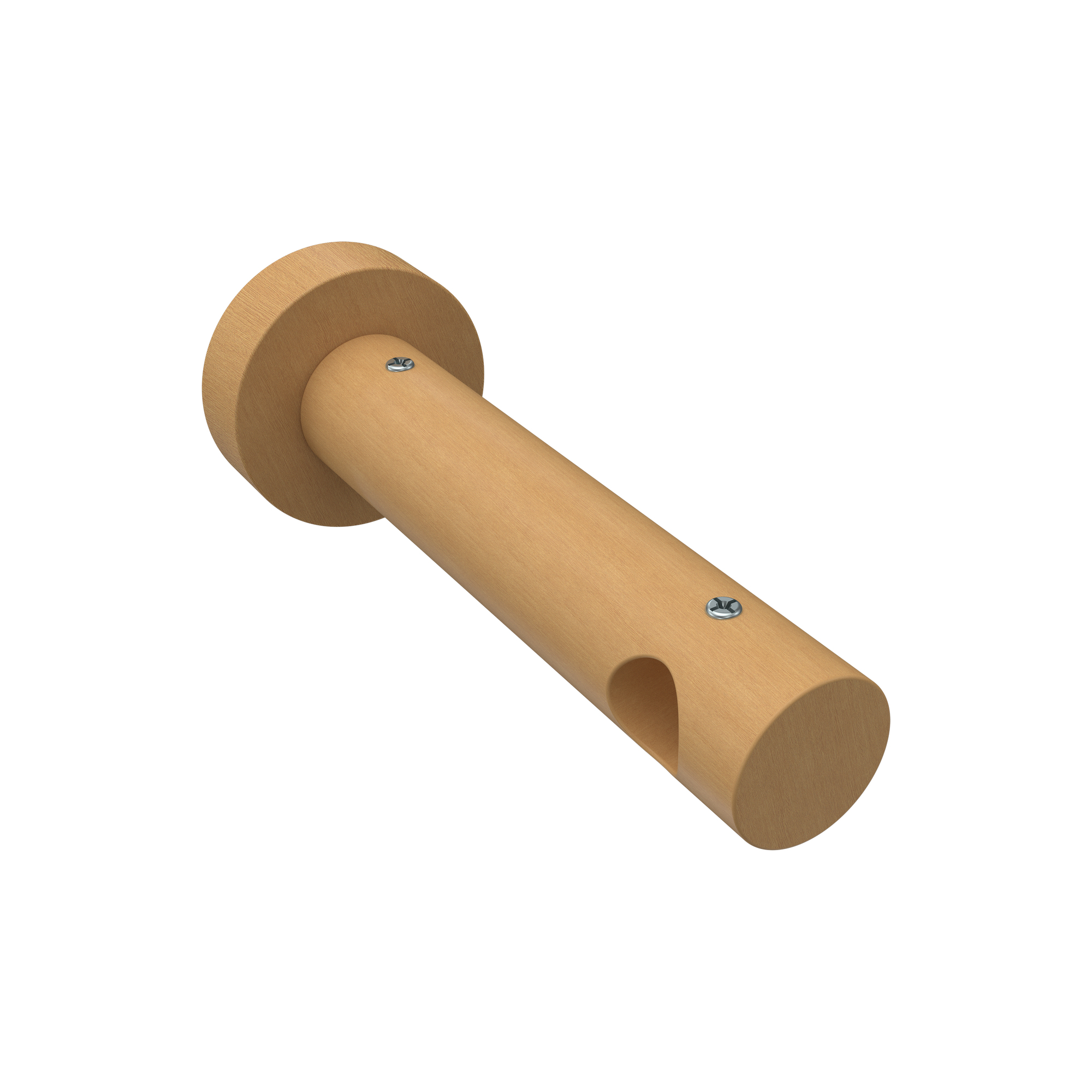 Vorhangstange Edelstahl / Holz Buche lackiert 16 mm Ø Adrian Doman – Bild 5