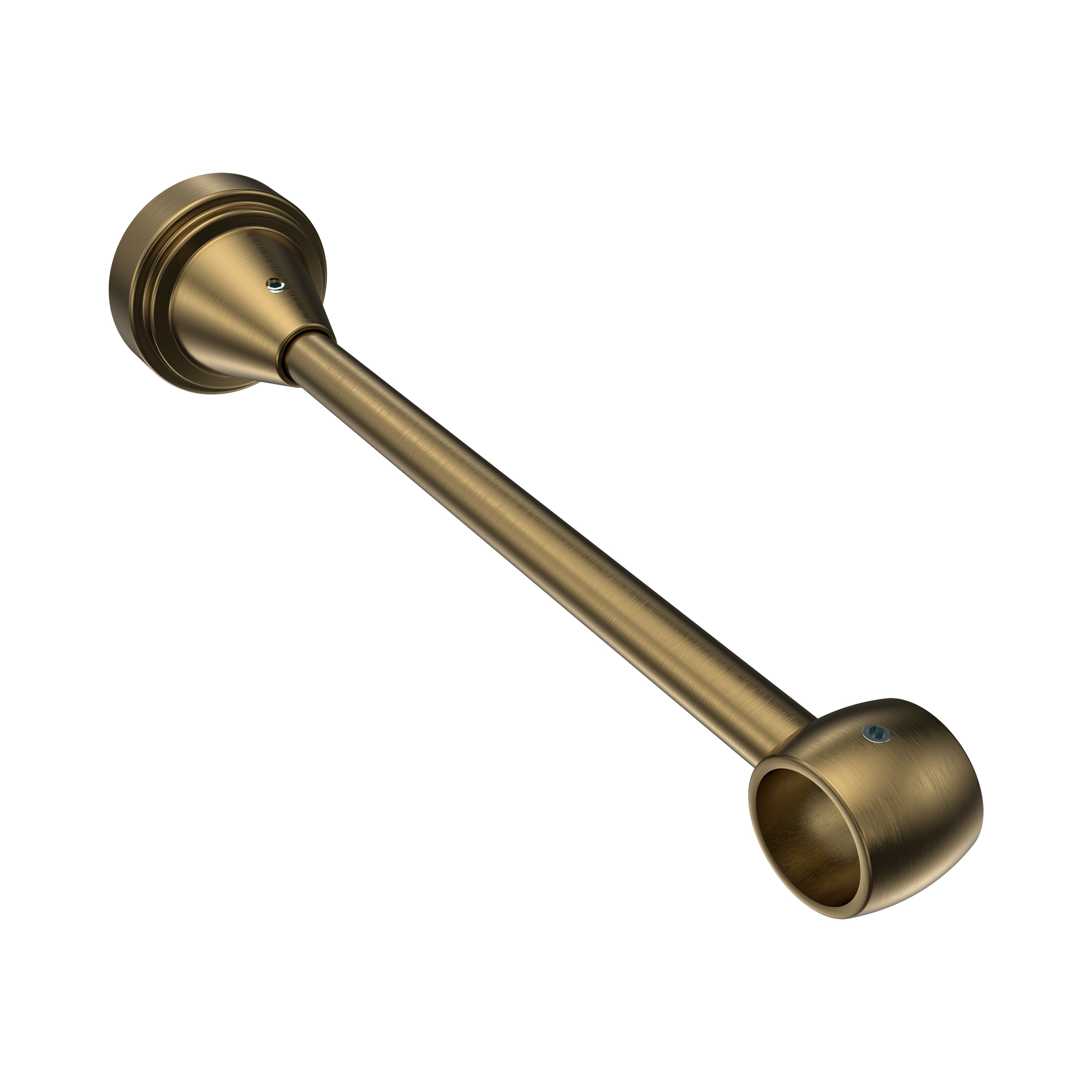 Gardinenstange Gold matt / Messing Antik, Metall 16 mm Ø Primus Lorenzo – Bild 5