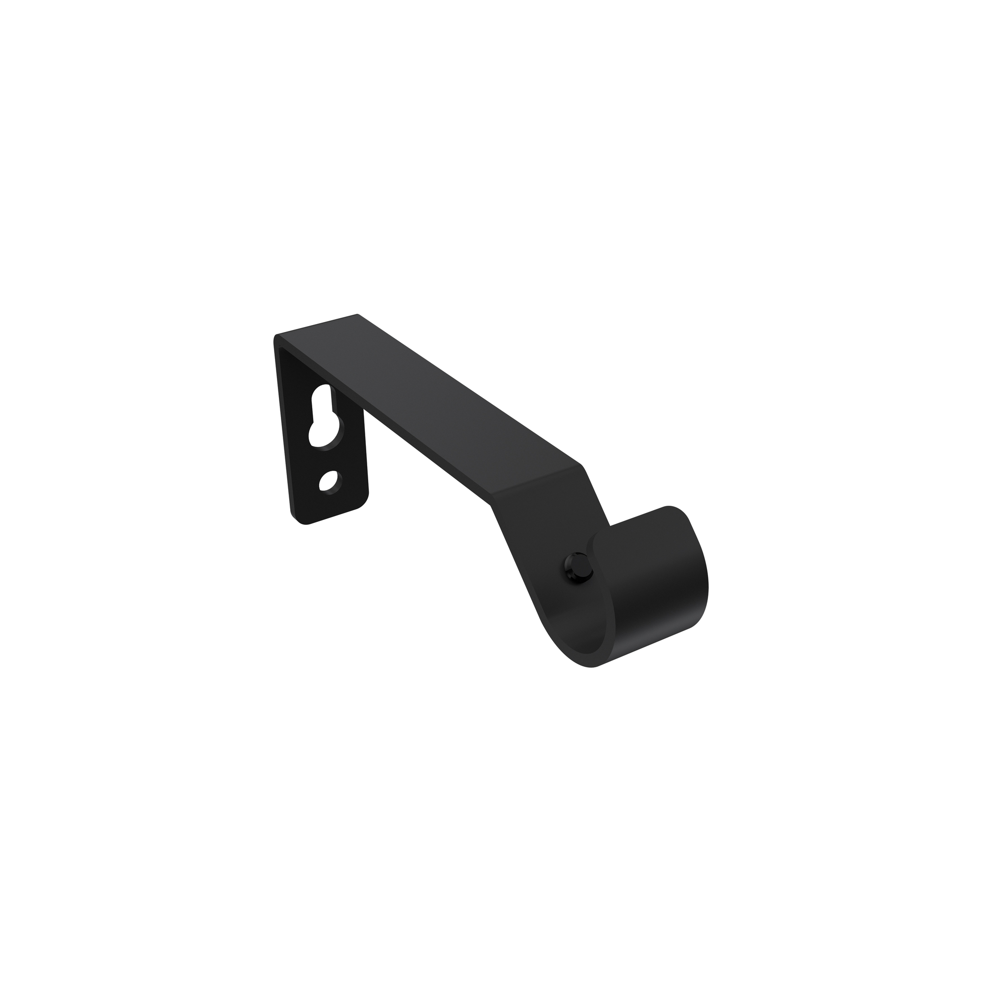 Vorhangstange Silbergrau / Schwarz, Metall 16 mm Ø Olymp Allegra – Bild 5