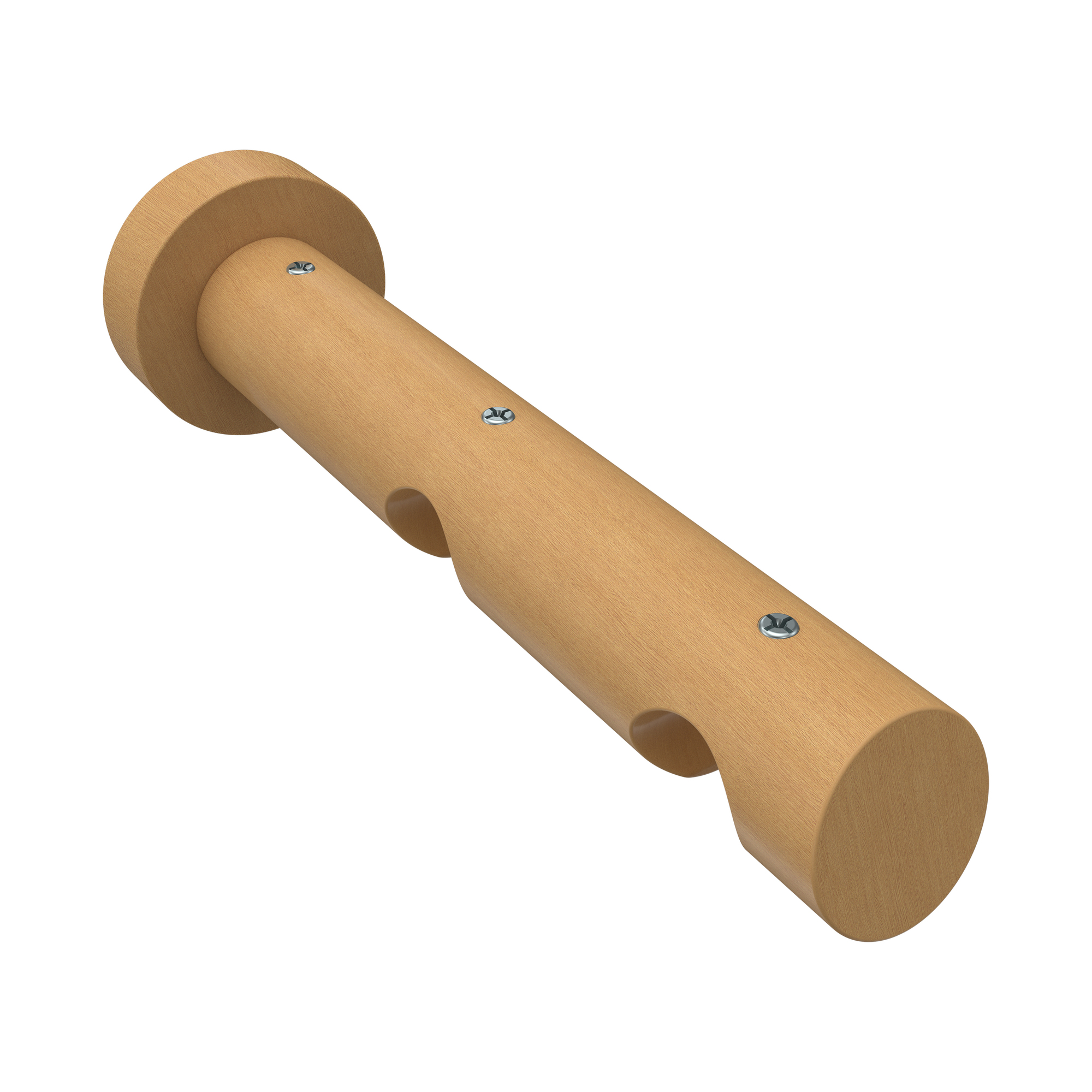 Innenlaufstangen Silbergrau / Buche 20 mm Ø 2-läufig Talent Feta Aluminium / Holz – Bild 5