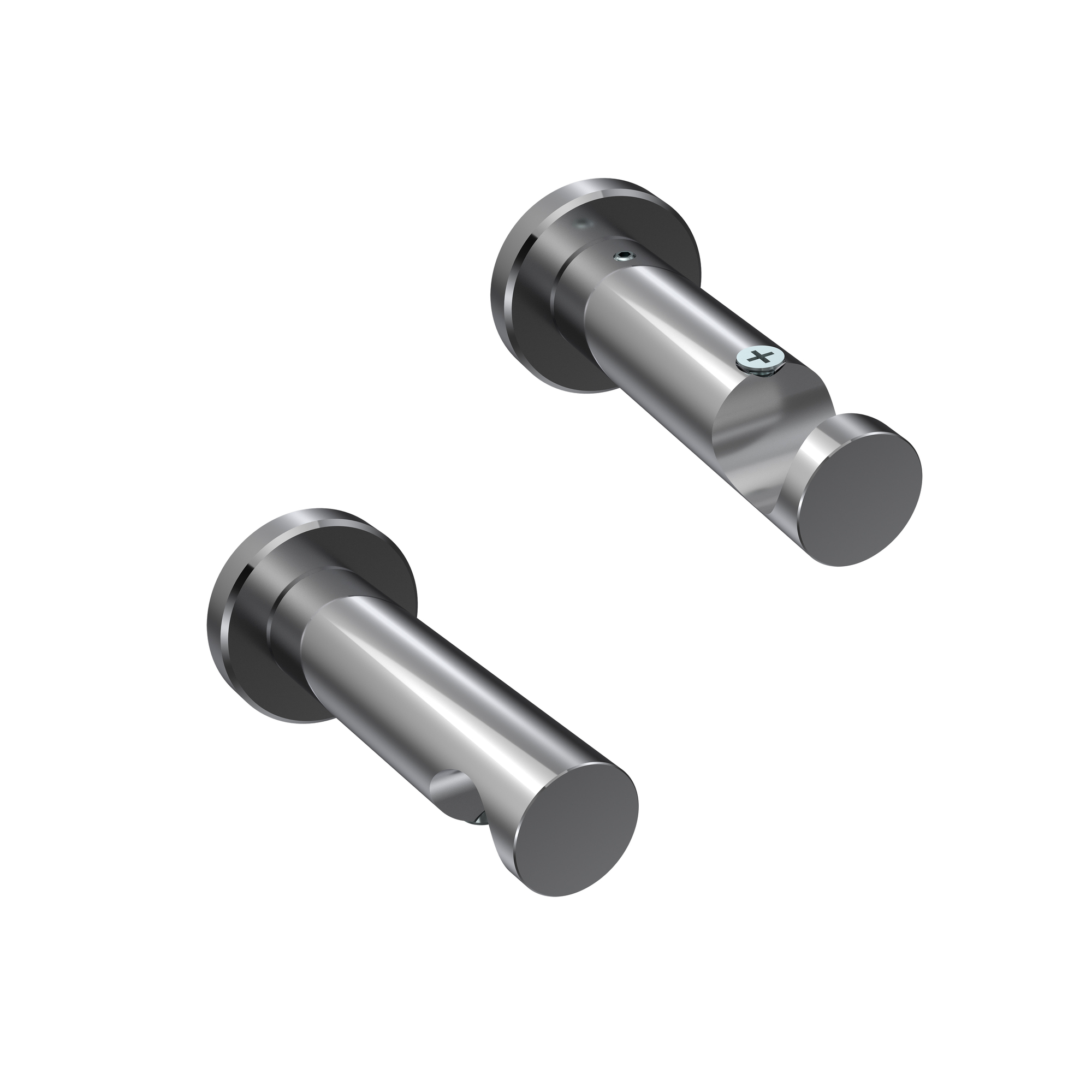 Gardinenstange Silbergrau / Chrom, Metall 20 mm Ø Platon Luino – Bild 5