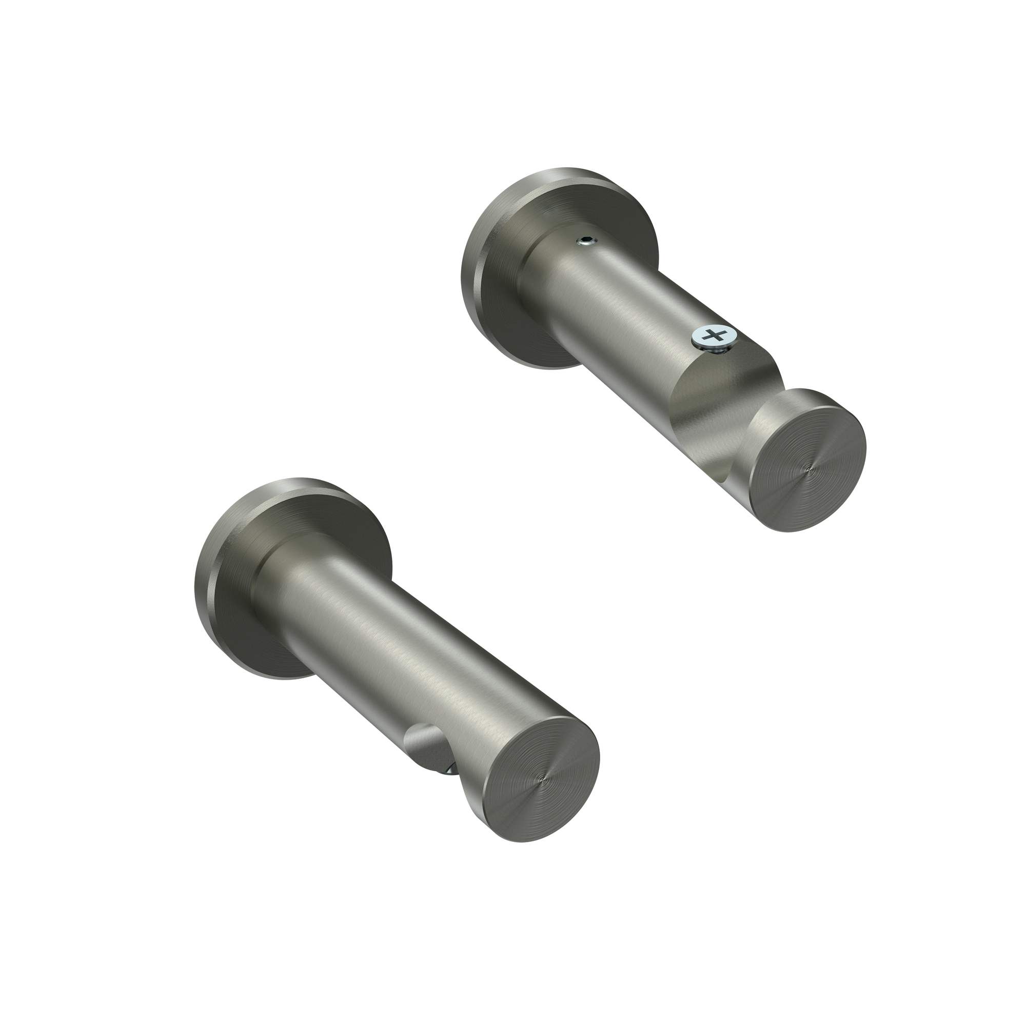 Innenlauf Gardinenstangen Edelstahl-Optik 20 mm Ø Platon Samanto – Bild 5