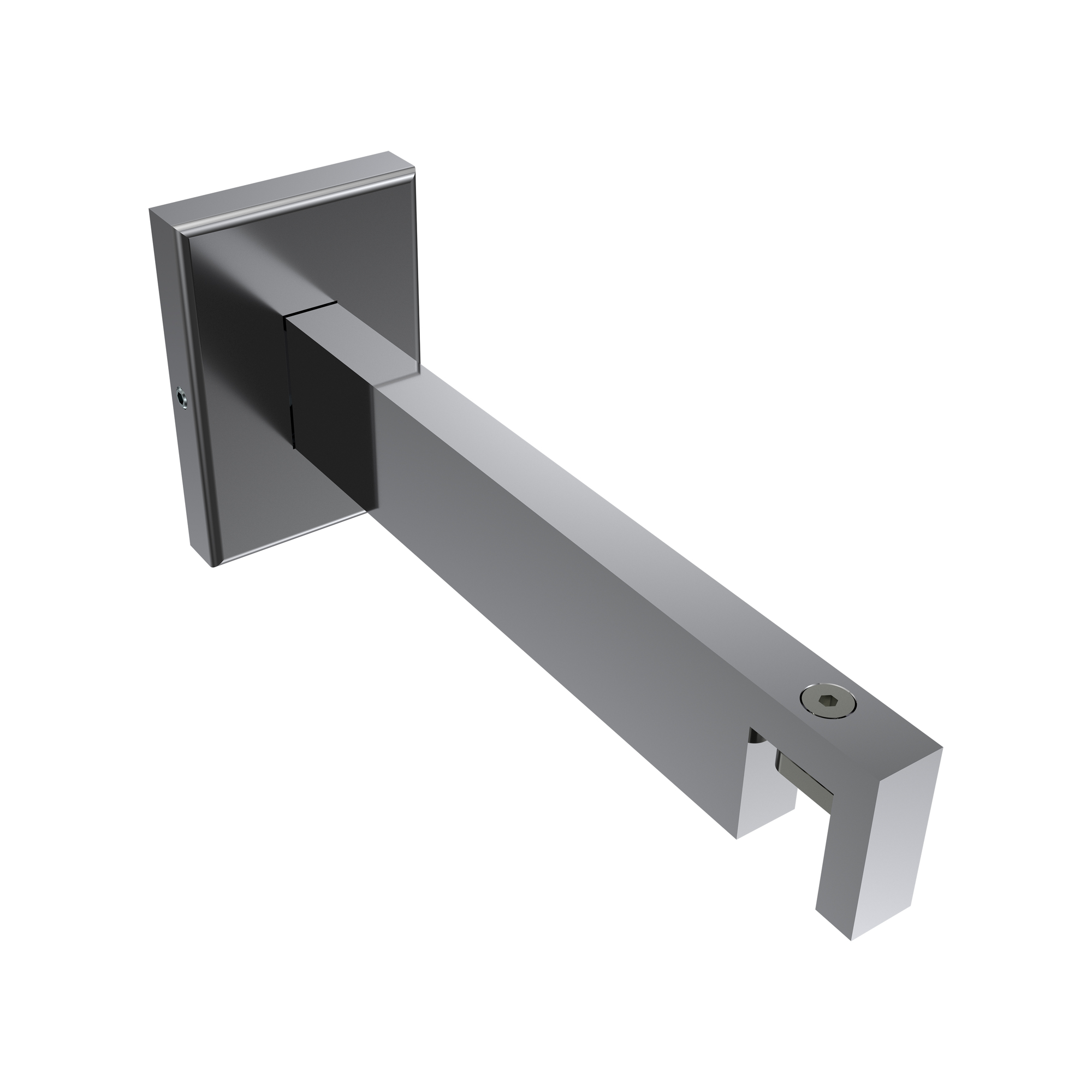 Innenlaufstange / Gardinenstange Weiß / Chrom Eckdesign Smartline Lox – Bild 5