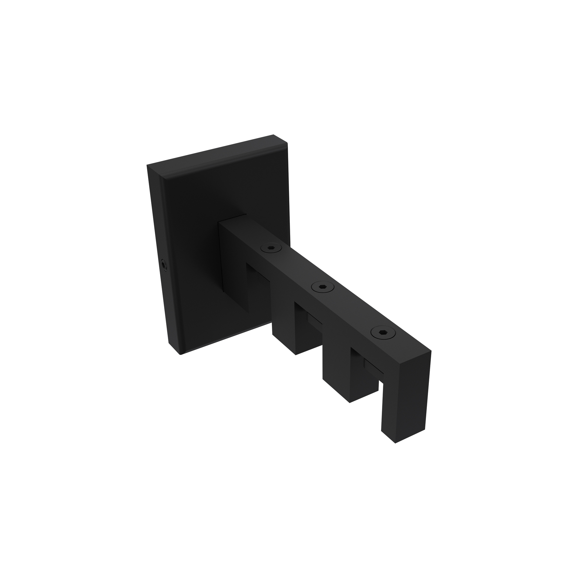 Innenlaufstange / Gardinenstange Weiß / Schwarz 3-läufig Eckdesign Smartline Paxo – Bild 5