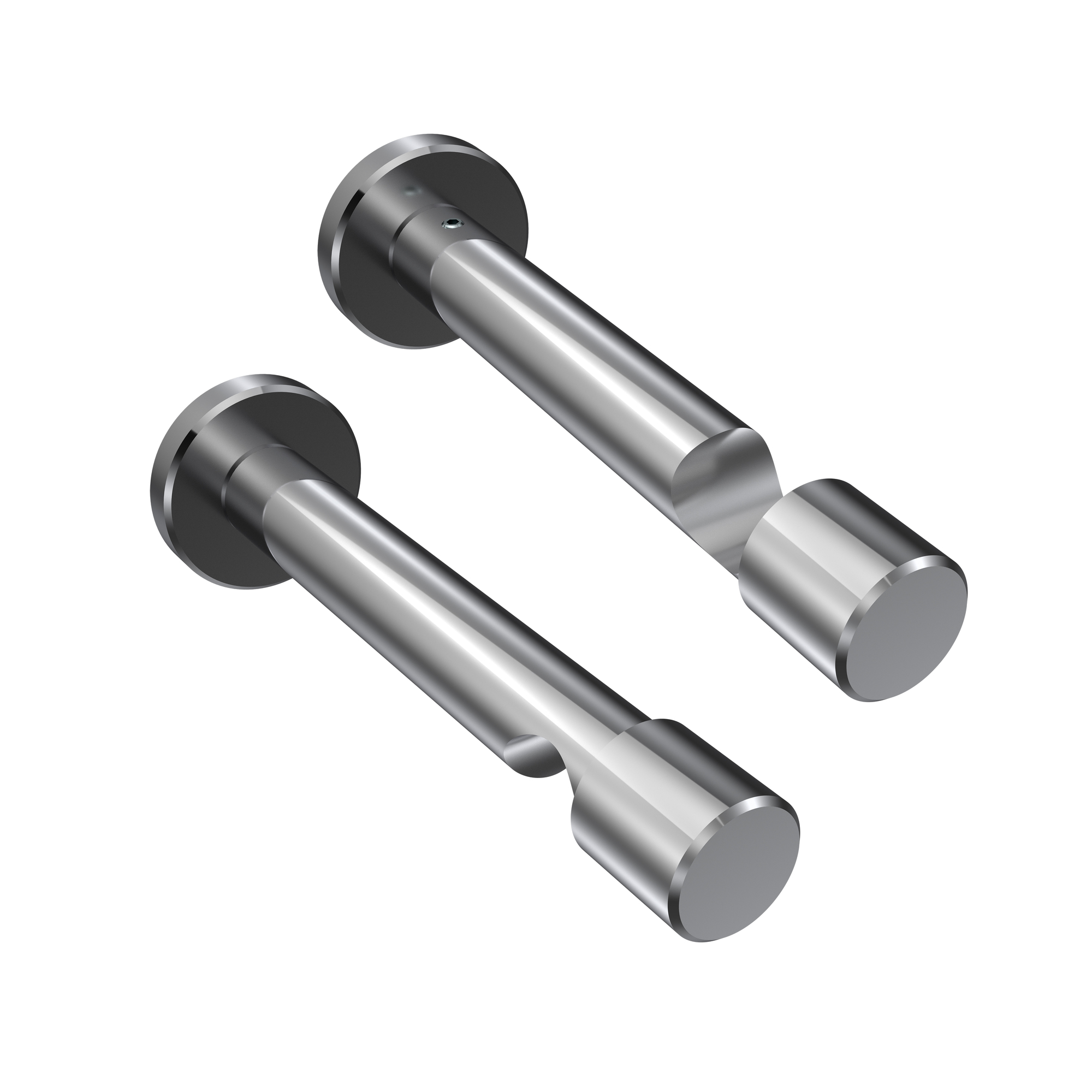 Innenlauf-Vorhangstange Silbergrau / Chrom, Aluminium / Metall 20 mm Ø Prestige Luino – Bild 5