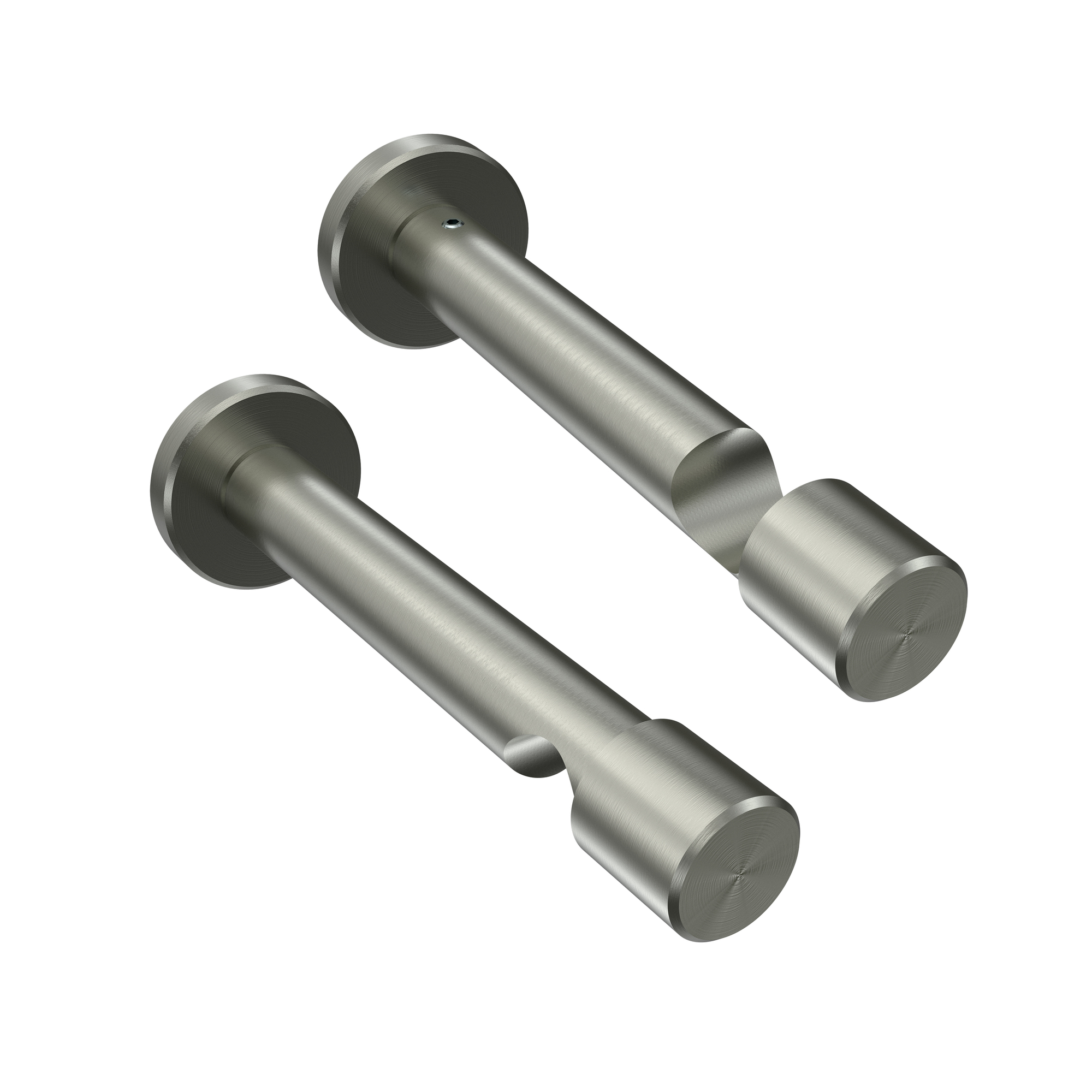 Vorhangstangen Schwarz / Edelstahl-Optik, Metall 20 mm Ø Prestige Verano – Bild 5