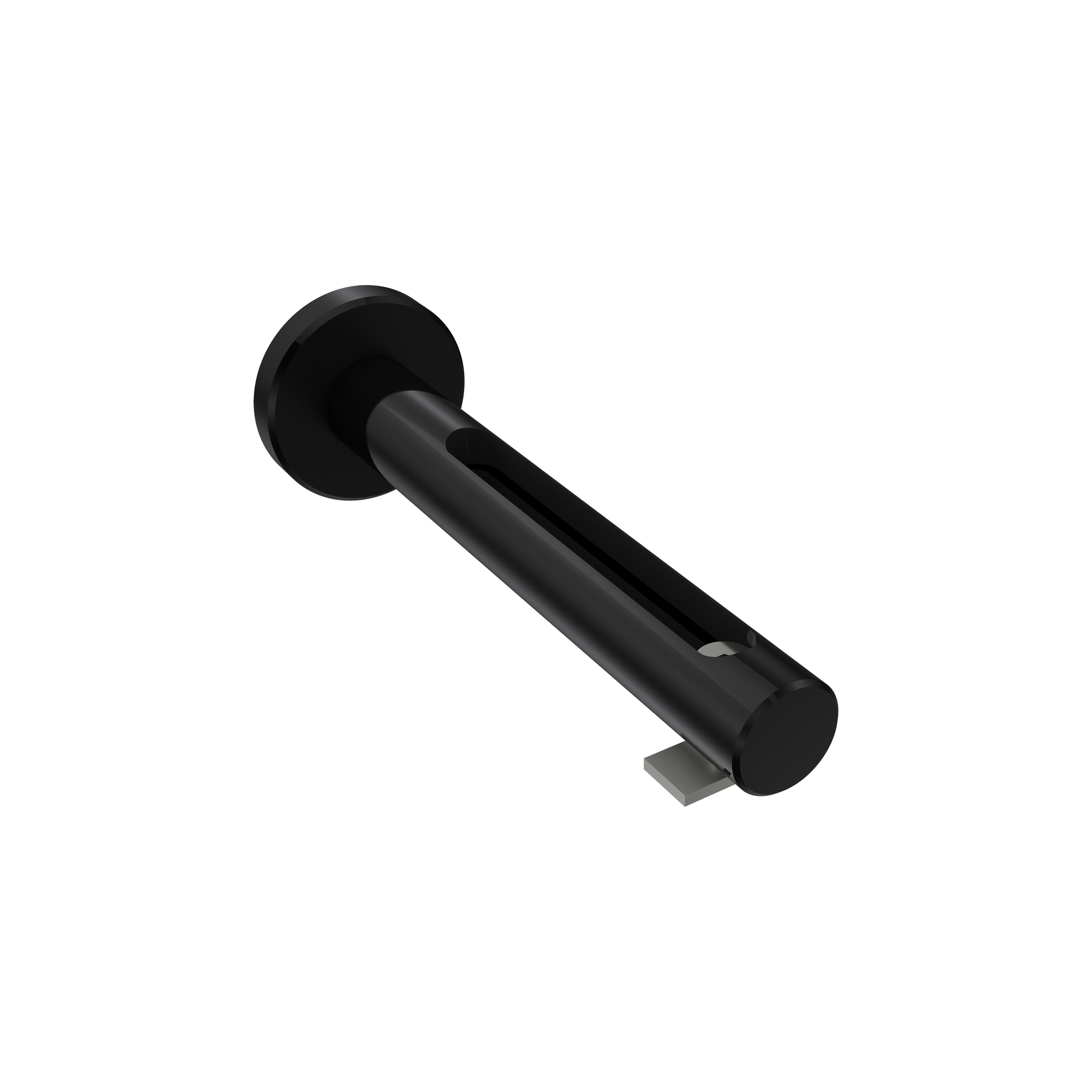 Vorhangstange mit Innenlauf Edelstahl-Optik / Schwarz, Aluminium / Metall 20 mm Ø Siteno Sitra – Bild 5