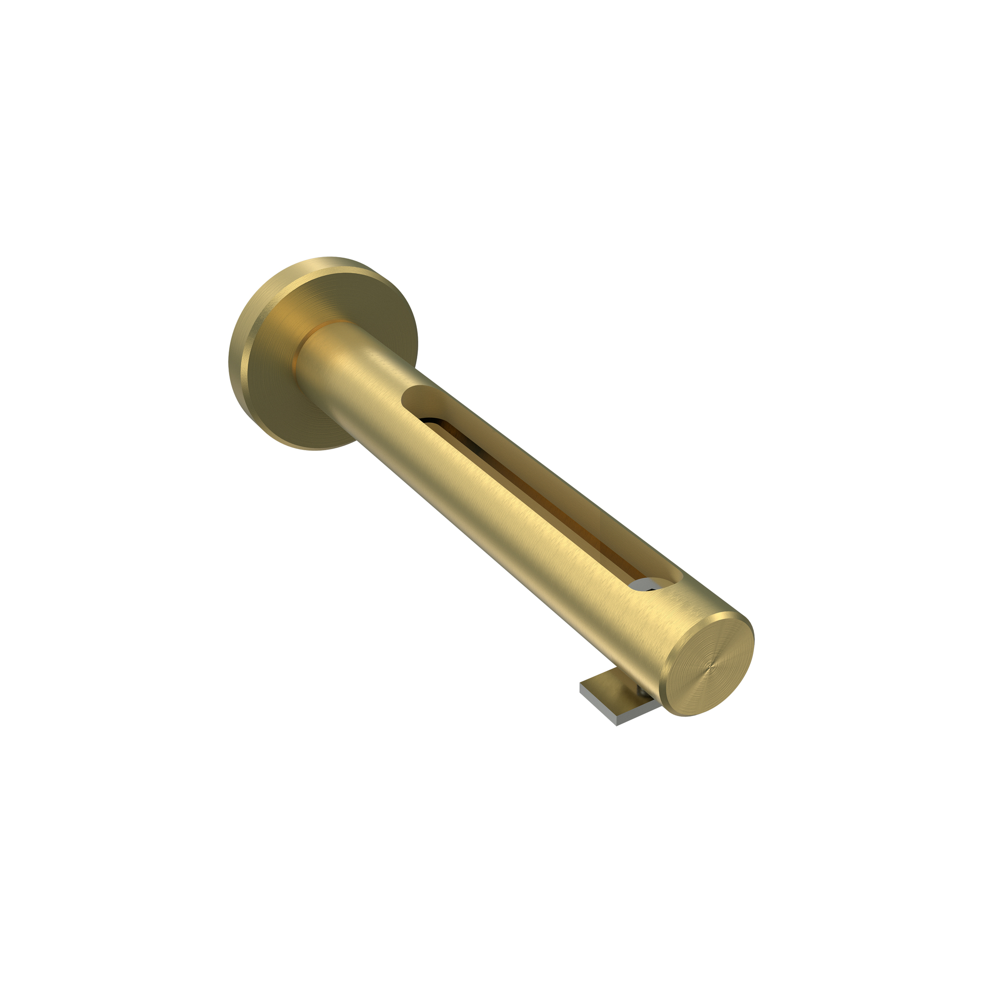 Vorhangstange mit Innenlauf Silbergrau / Messing-Optik, Aluminium / Metall 20 mm Ø Siteno Mavell – Bild 5