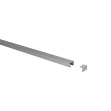 Alu Gardinenschienen / Vorhangschienen 1-läufig Silber Primax Alu Gardinenschienen / Vorhangschienen 1-läufig Silber Primax