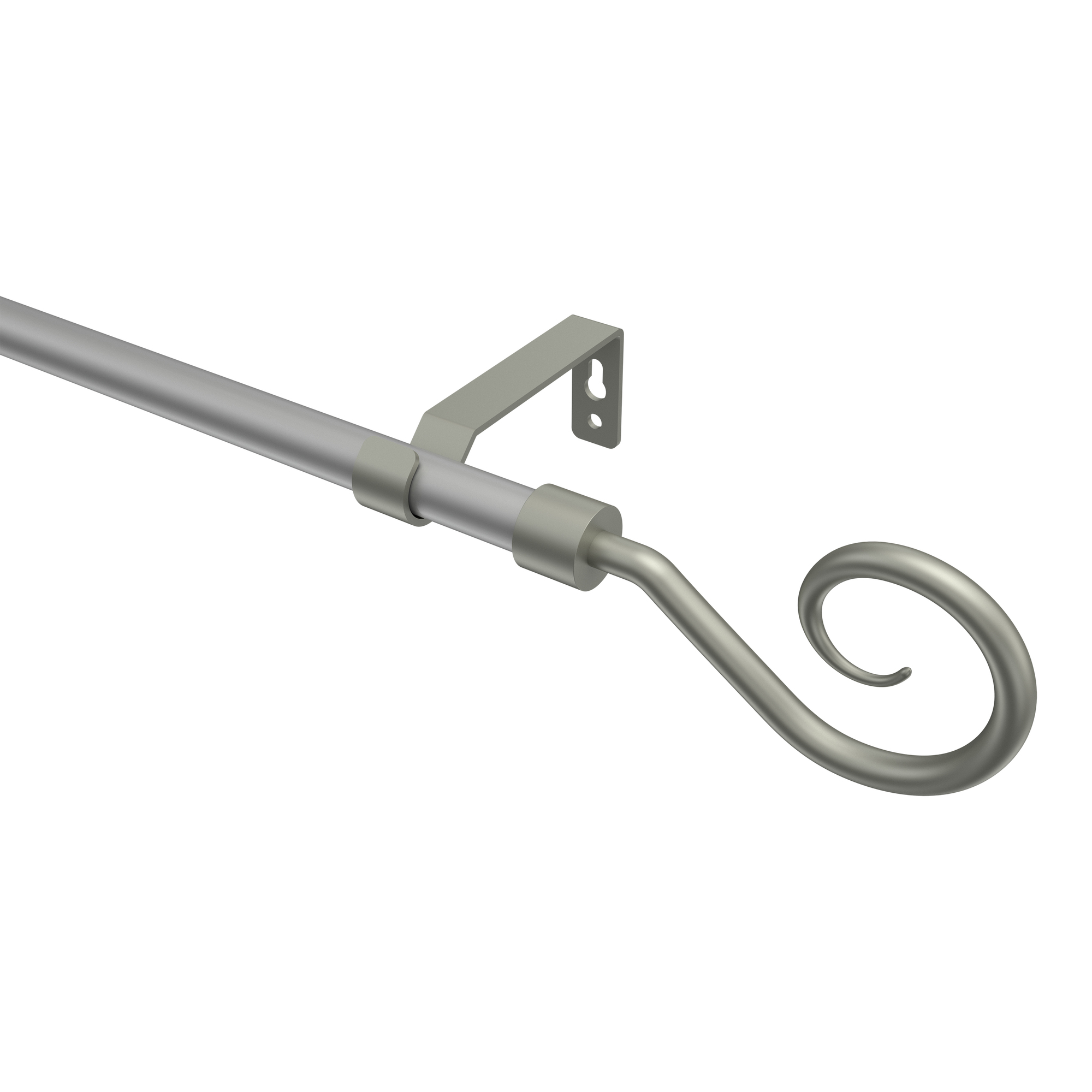 Gardinenstange Silbergrau / Chrom matt, Metall 16 mm Ø Olymp Allegra Gardinenstange Silbergrau / Chrom matt, Metall 16 mm Ø Olymp Allegra