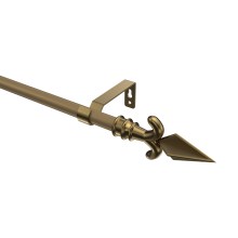 Vorhangstange Gold matt / Messing Antik, Metall 16 mm Ø Olymp Matteo Vorhangstange Gold matt / Messing Antik, Metall 16 mm Ø Olymp Matteo