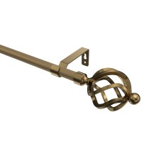 Gardinenstange Gold matt / Messing Antik, Metall 16 mm Ø Olymp Paolo Gardinenstange Gold matt / Messing Antik, Metall 16 mm Ø Olymp Paolo