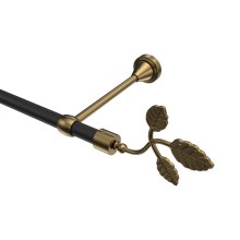 Vorhangstange Schwarz / Messing Antik, Metall 16 mm Ø Primus Alessia Vorhangstange Schwarz / Messing Antik, Metall 16 mm Ø Primus Alessia