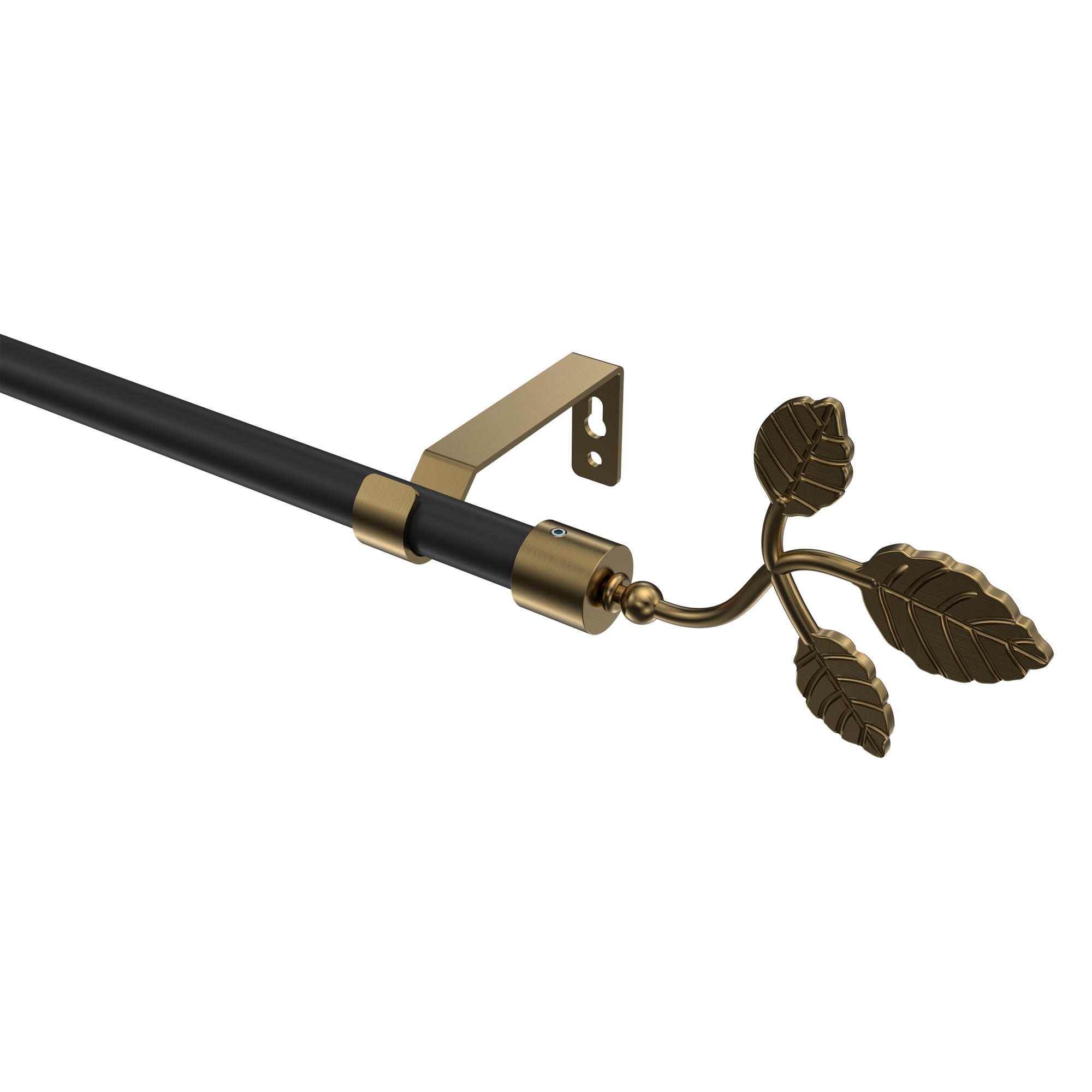 Vorhangstange Schwarz / Messing Antik, Metall 16 mm Ø Olymp Alessia Vorhangstange Schwarz / Messing Antik, Metall 16 mm Ø Olymp Alessia