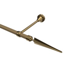 Gardinenstange Gold matt / Messing Antik, Metall 16 mm Ø Primus Lorenzo Gardinenstange Gold matt / Messing Antik, Metall 16 mm Ø Primus Lorenzo