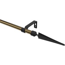 Vorhangstange Messing Antik / Schwarz, Metall 16 mm Ø Olymp Lorenzo Vorhangstange Messing Antik / Schwarz, Metall 16 mm Ø Olymp Lorenzo