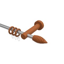 Vorhangstangen Silbergrau / Kirschbaum lackiert 16 mm Ø Adrian Asta Vorhangstangen Silbergrau / Kirschbaum lackiert 16 mm Ø Adrian Asta