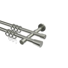 Stilgarnituren Edelstahl-Optik 16 mm Ø Sinux Carelli, zweiläufig Stilgarnituren Edelstahl-Optik 16 mm Ø Sinux Carelli, zweiläufig