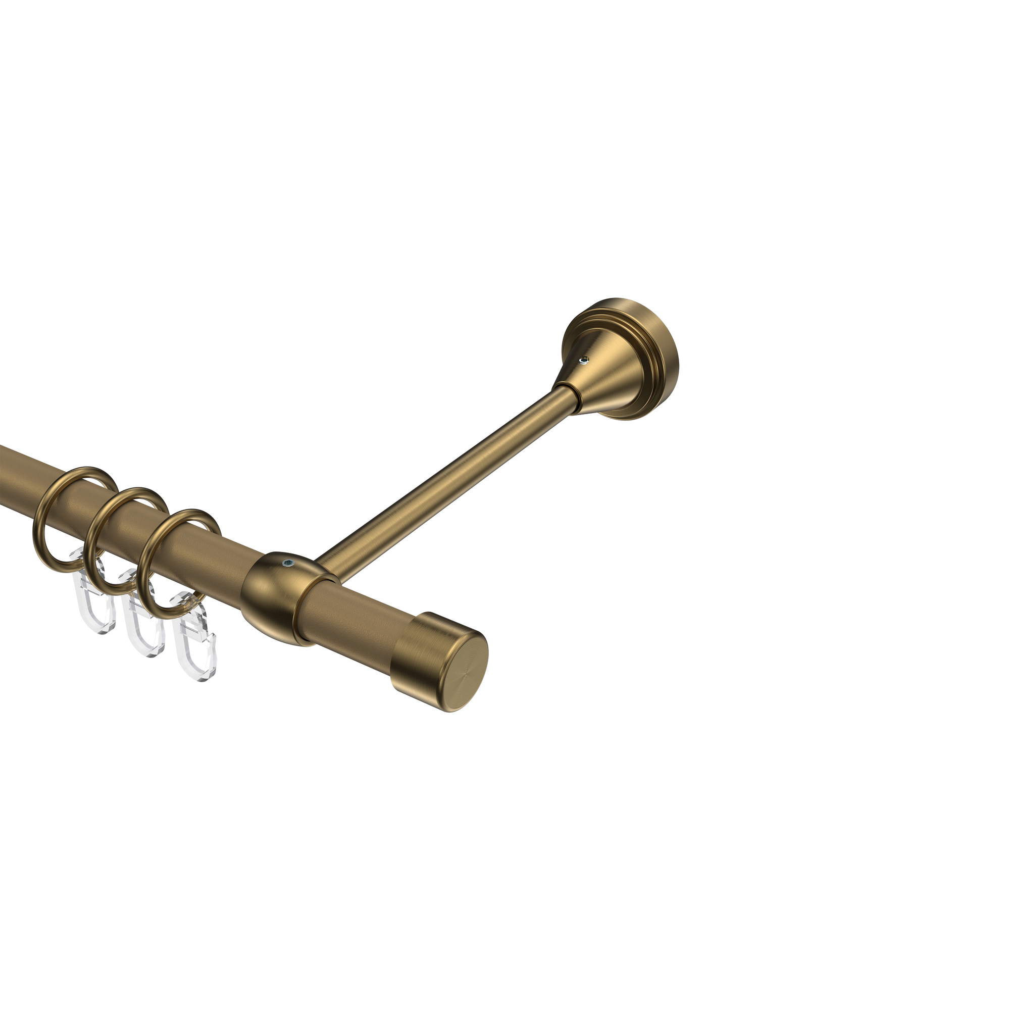 Vorhangstange Gold matt / Messing Antik, Metall 16 mm Ø Primus Lucan Vorhangstange Gold matt / Messing Antik, Metall 16 mm Ø Primus Lucan