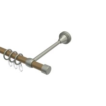 Gardinenstange Gold matt / Chrom matt, Metall 16 mm Ø Primus Lucan Gardinenstange Gold matt / Chrom matt, Metall 16 mm Ø Primus Lucan