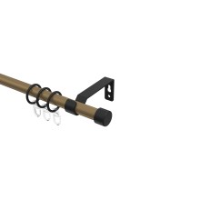 Vorhangstange Gold matt / Schwarz, Metall 16 mm Ø Olymp Lucan Vorhangstange Gold matt / Schwarz, Metall 16 mm Ø Olymp Lucan