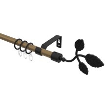 Gardinenstange Gold matt / Schwarz, Metall 16 mm Ø Olymp Alessia Gardinenstange Gold matt / Schwarz, Metall 16 mm Ø Olymp Alessia