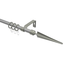 Gardinenstange Silbergrau / Chrom matt, Metall 16 mm Ø Olymp Lorenzo Gardinenstange Silbergrau / Chrom matt, Metall 16 mm Ø Olymp Lorenzo