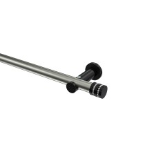 Stilgarnitur Edelstahl-Optik / Schwarz, Metall 20 mm Ø Platon Estana Stilgarnitur Edelstahl-Optik / Schwarz, Metall 20 mm Ø Platon Estana