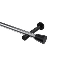 Vorhangstange Chrom / Schwarz, Metall 20 mm Ø Prestige Sitra Vorhangstange Chrom / Schwarz, Metall 20 mm Ø Prestige Sitra