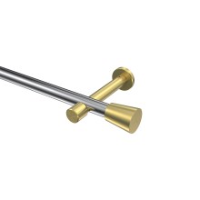 Gardinenstange Chrom / Messing-Optik, Metall 20 mm Ø Prestige Sitra Gardinenstange Chrom / Messing-Optik, Metall 20 mm Ø Prestige Sitra