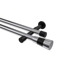 Stilgarnituren Chrom / Schwarz, Metall 20 mm Ø Prestige Tanara, 2-läufig Stilgarnituren Chrom / Schwarz, Metall 20 mm Ø Prestige Tanara, 2-läufig