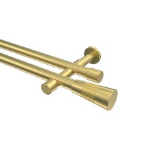 Vorhangstange Messing-Optik 20 mm Ø Prestige Tanara, zweiläufig Vorhangstange Messing-Optik 20 mm Ø Prestige Tanara, zweiläufig