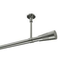 Vorhangstange (Deckenmontage) Edelstahl-Optik, Metall 20 mm Ø Sonette Tanara Vorhangstange (Deckenmontage) Edelstahl-Optik, Metall 20 mm Ø Sonette Tanara