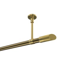 Gardinenstange (Deckenbefestigung) Messing Antik / Messing-Optik, Metall 20 mm Ø Sonette Verano Gardinenstange (Deckenbefestigung) Messing Antik / Messing-Optik, Metall 20 mm Ø Sonette Verano