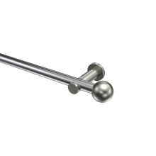 Vorhangstange Chrom / Edelstahl-Optik, Metall 20 mm Ø Platon Luino Vorhangstange Chrom / Edelstahl-Optik, Metall 20 mm Ø Platon Luino