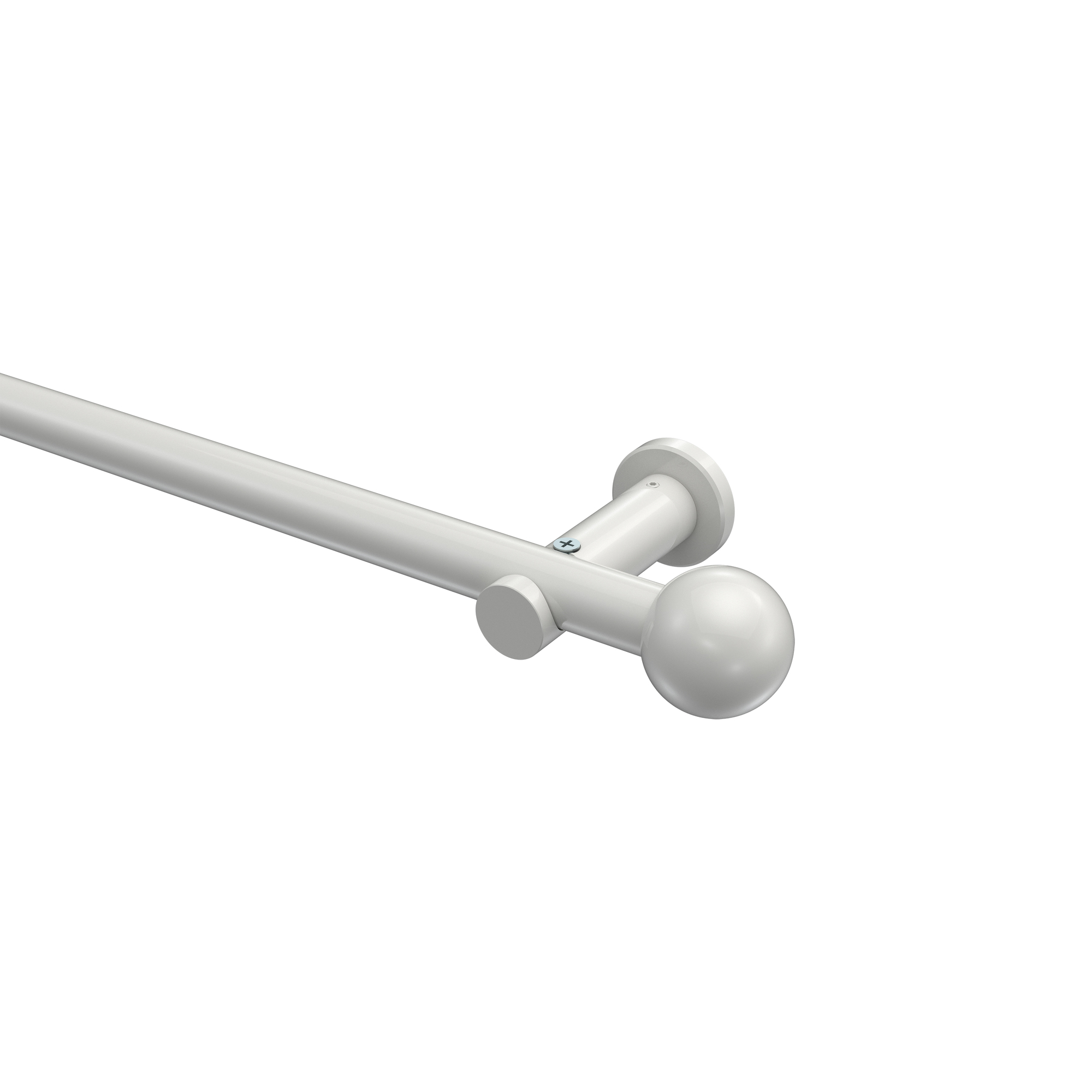Gardinenstangen Weiß, Metall 20 mm Ø Platon Luino Gardinenstangen Weiß, Metall 20 mm Ø Platon Luino
