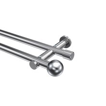 Stilgarnitur Chrom, Metall 20 mm Ø Platon Luino, zweiläufig Stilgarnitur Chrom, Metall 20 mm Ø Platon Luino, zweiläufig