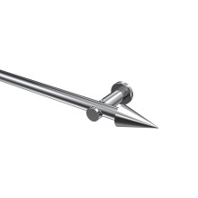 Vorhangstangen Chrom, Metall 20 mm Ø Platon Savio Vorhangstangen Chrom, Metall 20 mm Ø Platon Savio